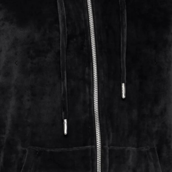 Mitza 2 piece black velour lounge set size XL New! B.young - Picture 4 of 13